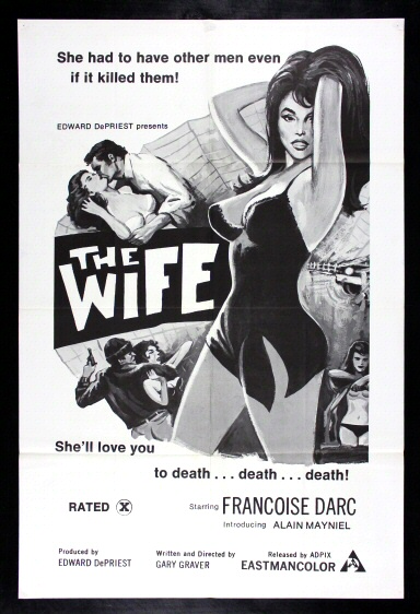 Retro Sex Vintage Posters - Details about THE WIFE * CineMasterpieces MOVIE POSTER 1973 ADULT X RATED  PORN SEX SEXY GIRL