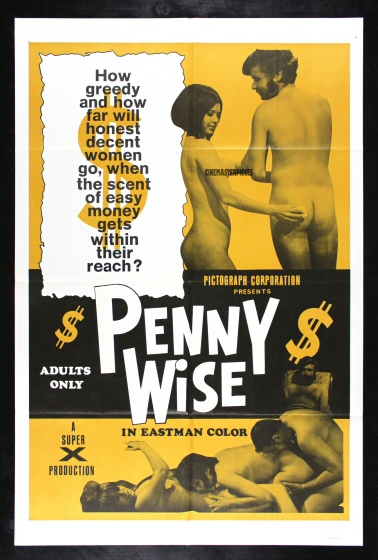 Details about PENNY WISE * CineMasterpieces ORIGINAL MOVIE POSTER 1970 RARE  ADULT X RATED PORN