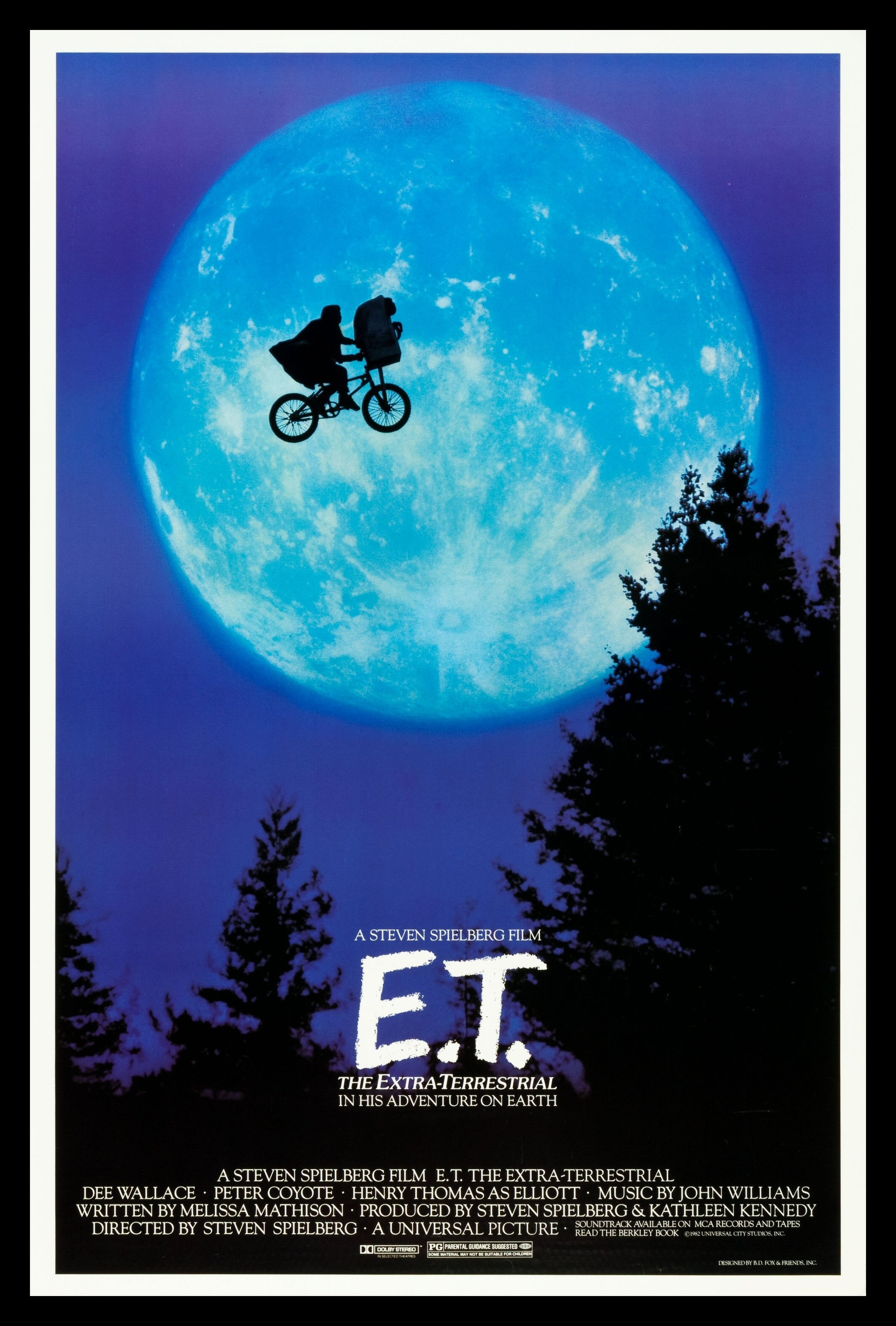 E.T. * CineMasterpieces RARE BIKE MOON ORIGINAL MOVIE POSTER 1982 ET | eBay