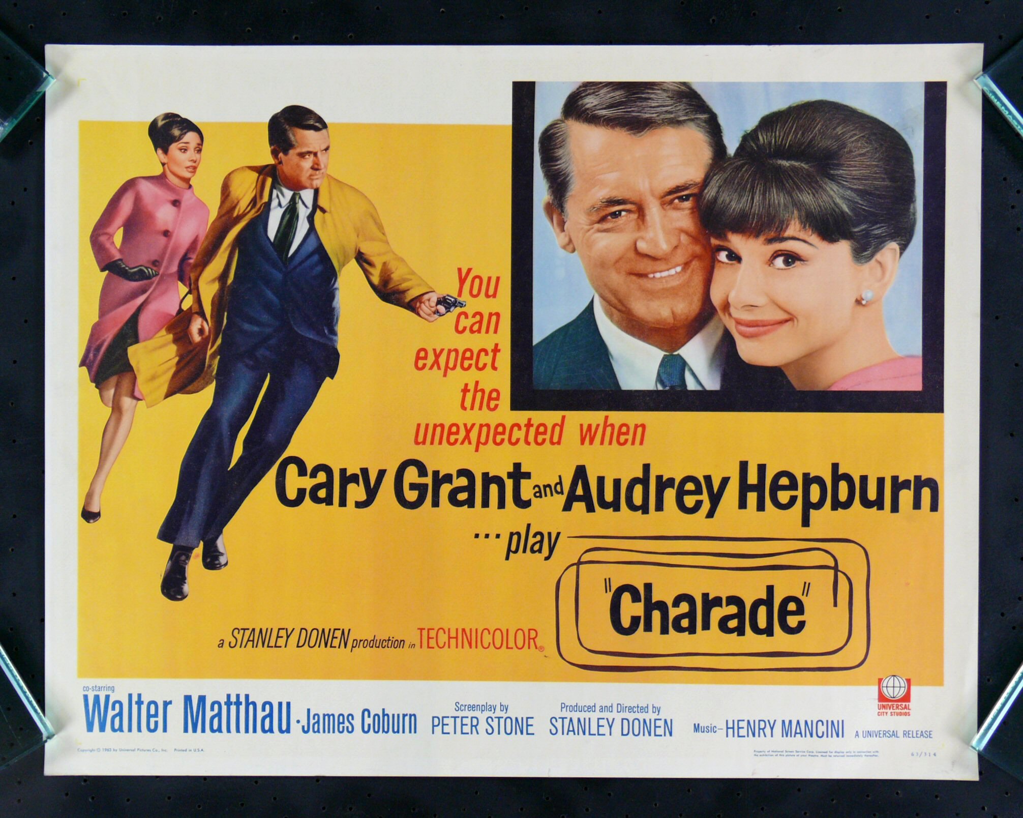 CHARADE * AUDREY HEPBURN HALF SH MOVIE POSTER  