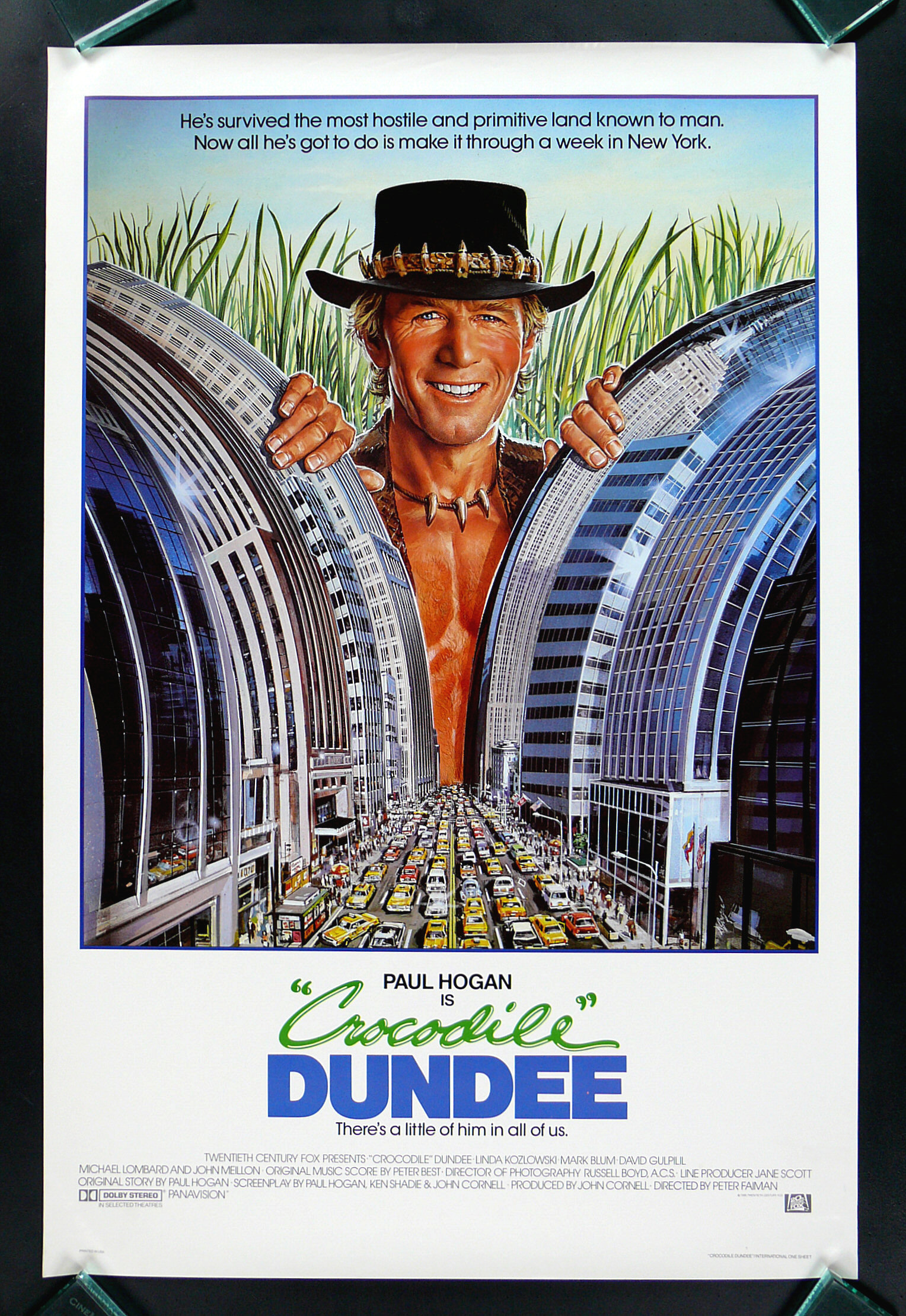 CROCODILE DUNDEE * 1SH ORIGINAL INTL MOVIE POSTER 1986  