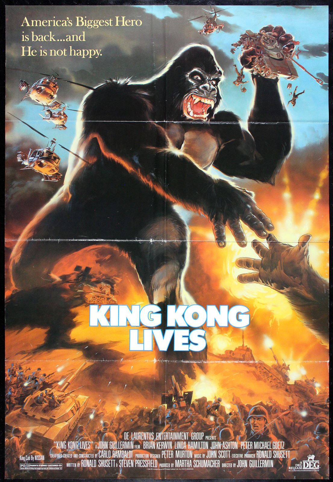 Original King Kong Lives movie poster