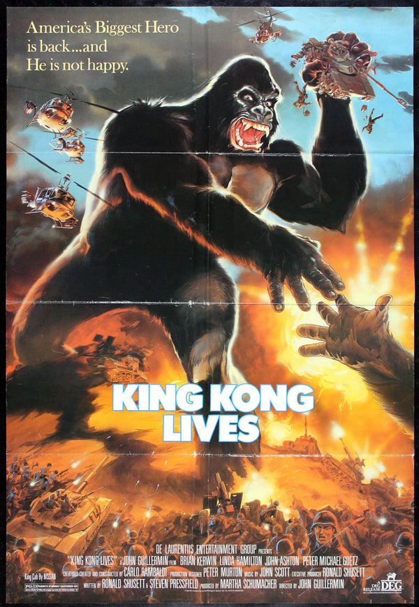 Original King Kong Lives movie poster