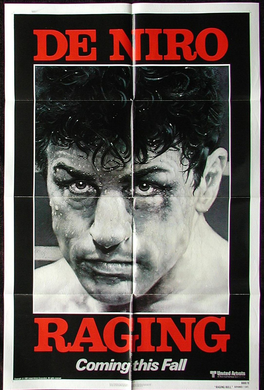 Original Raging Bull movie poster