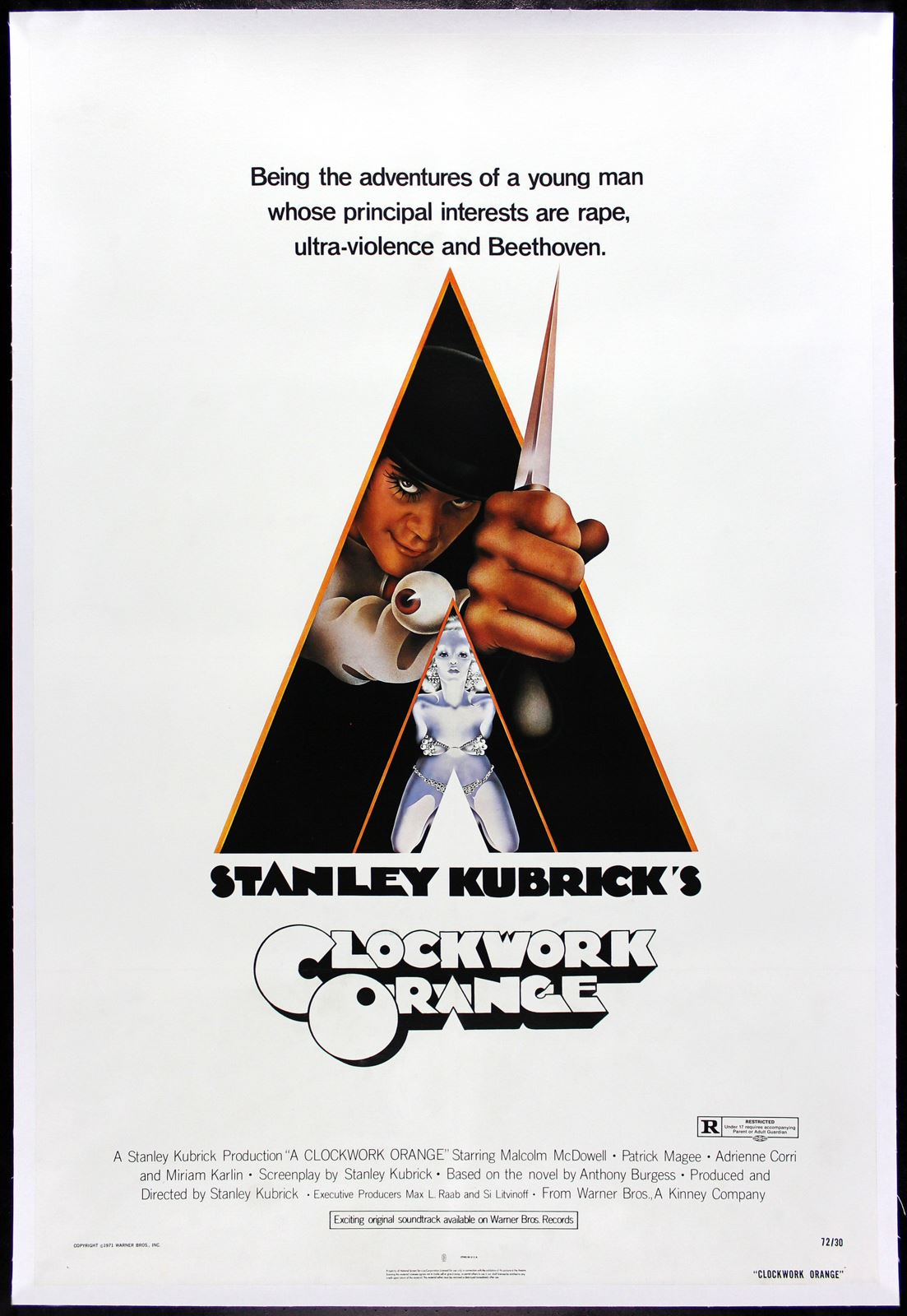 Original A Clockwork Orange movie poster