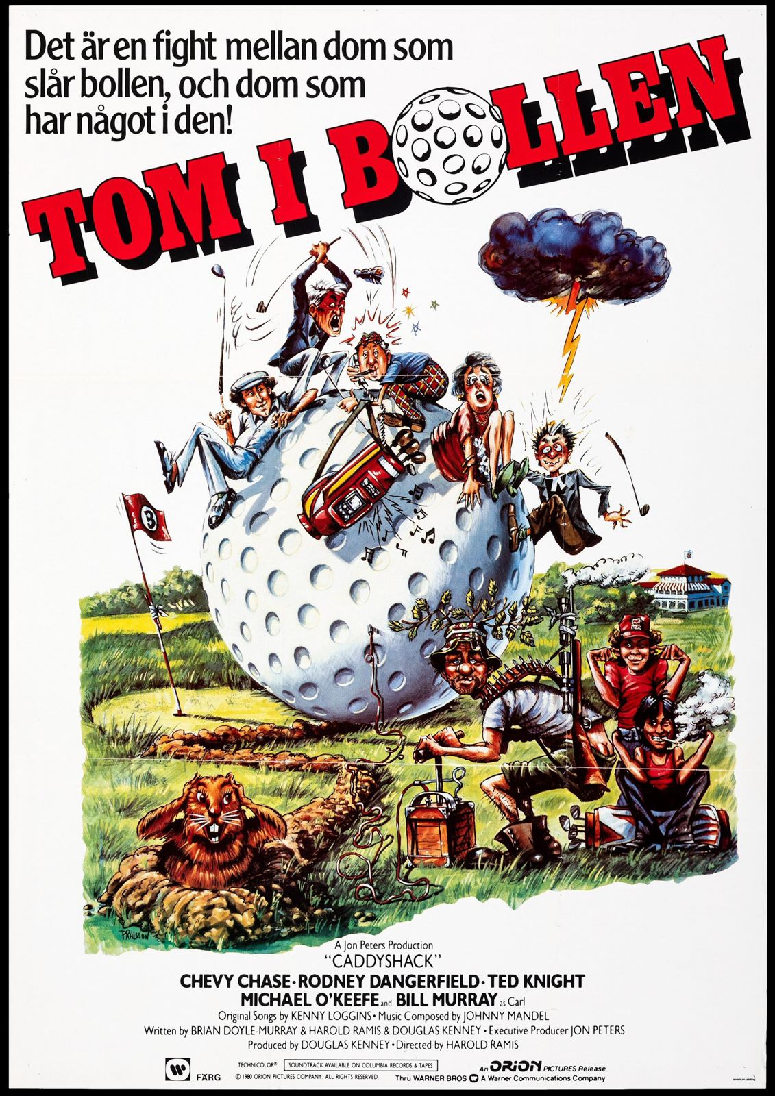 Original Caddyshack movie poster