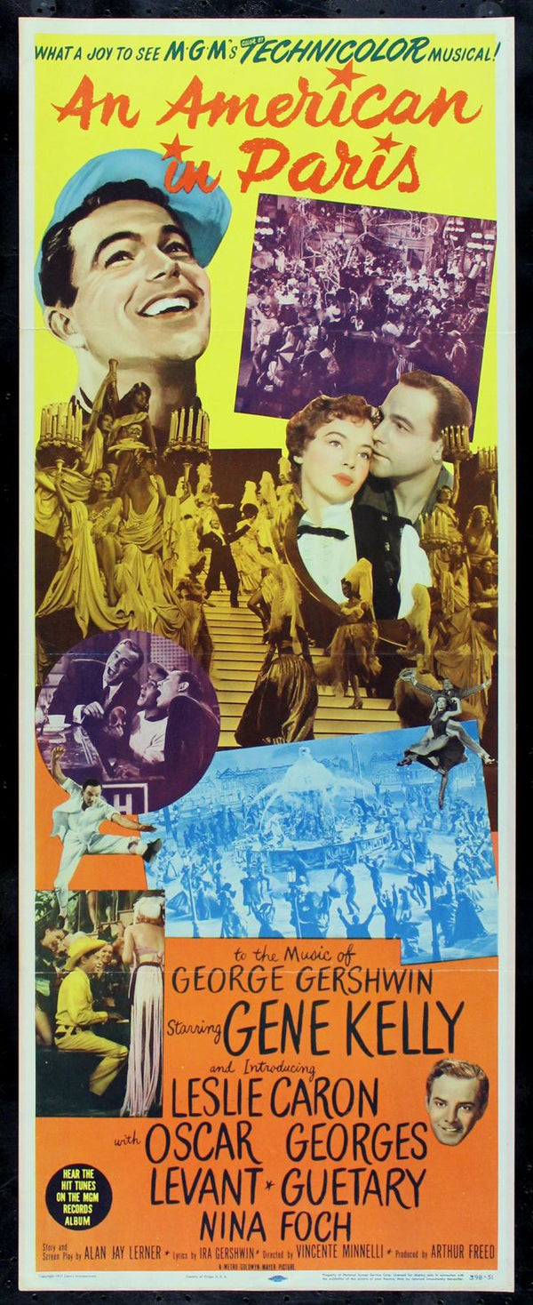 Original An American in Paris movie poster