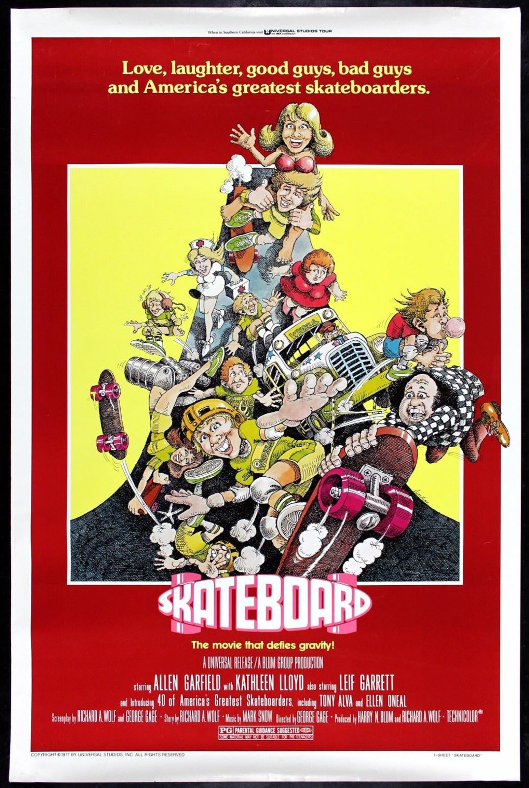 Original SKATEBOARD movie poster