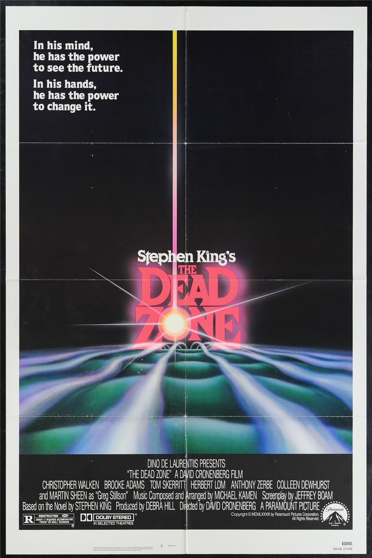 Original The Dead Zone movie poster