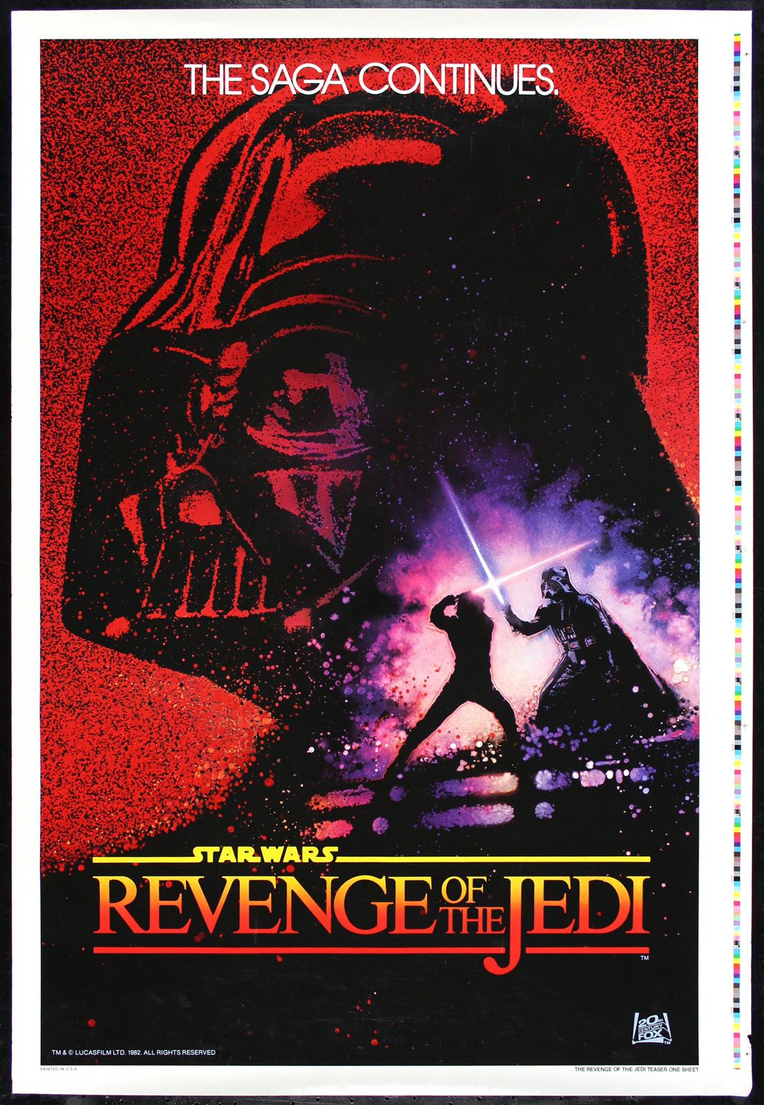 Original Revenge of the Jedi movie poster