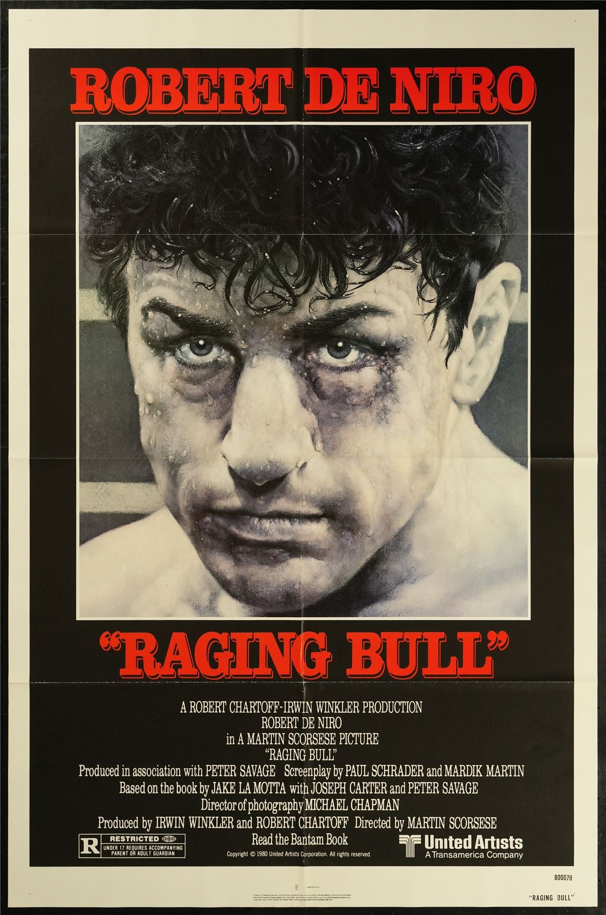 Original Raging Bull movie poster