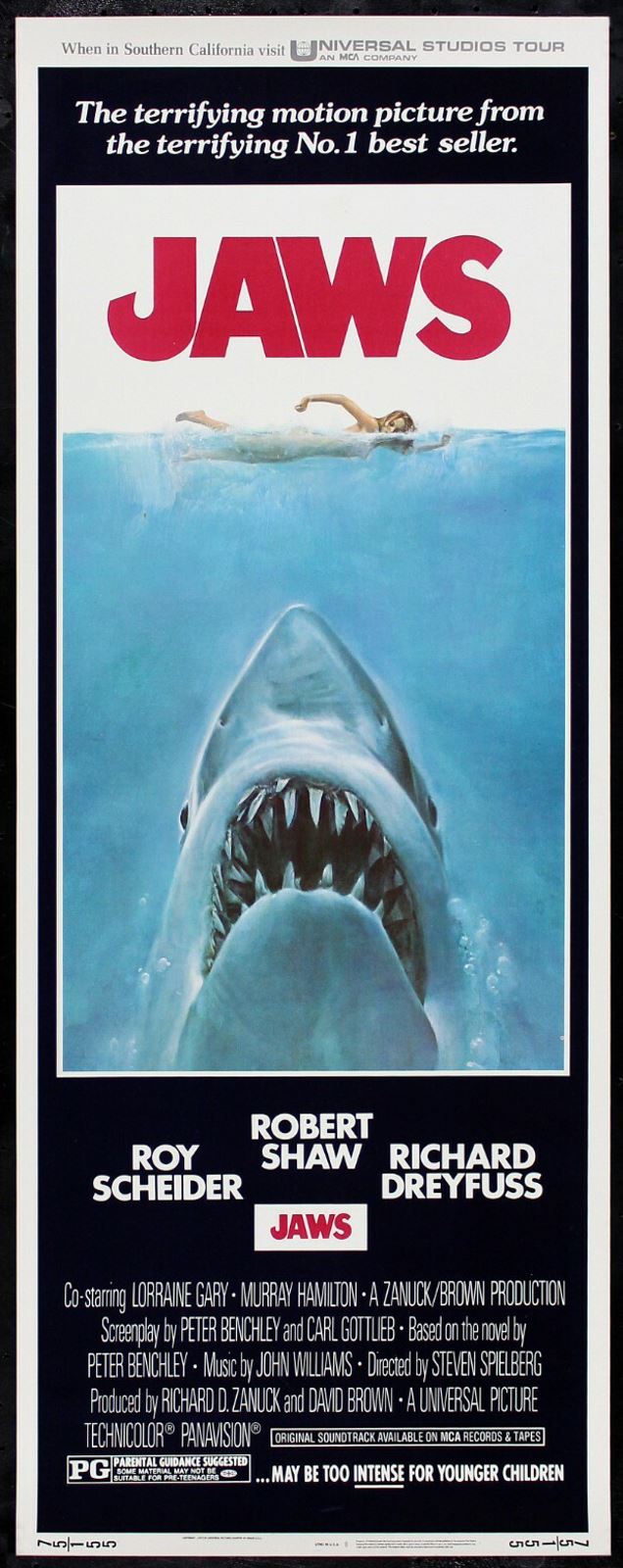 Original Jaws movie poster