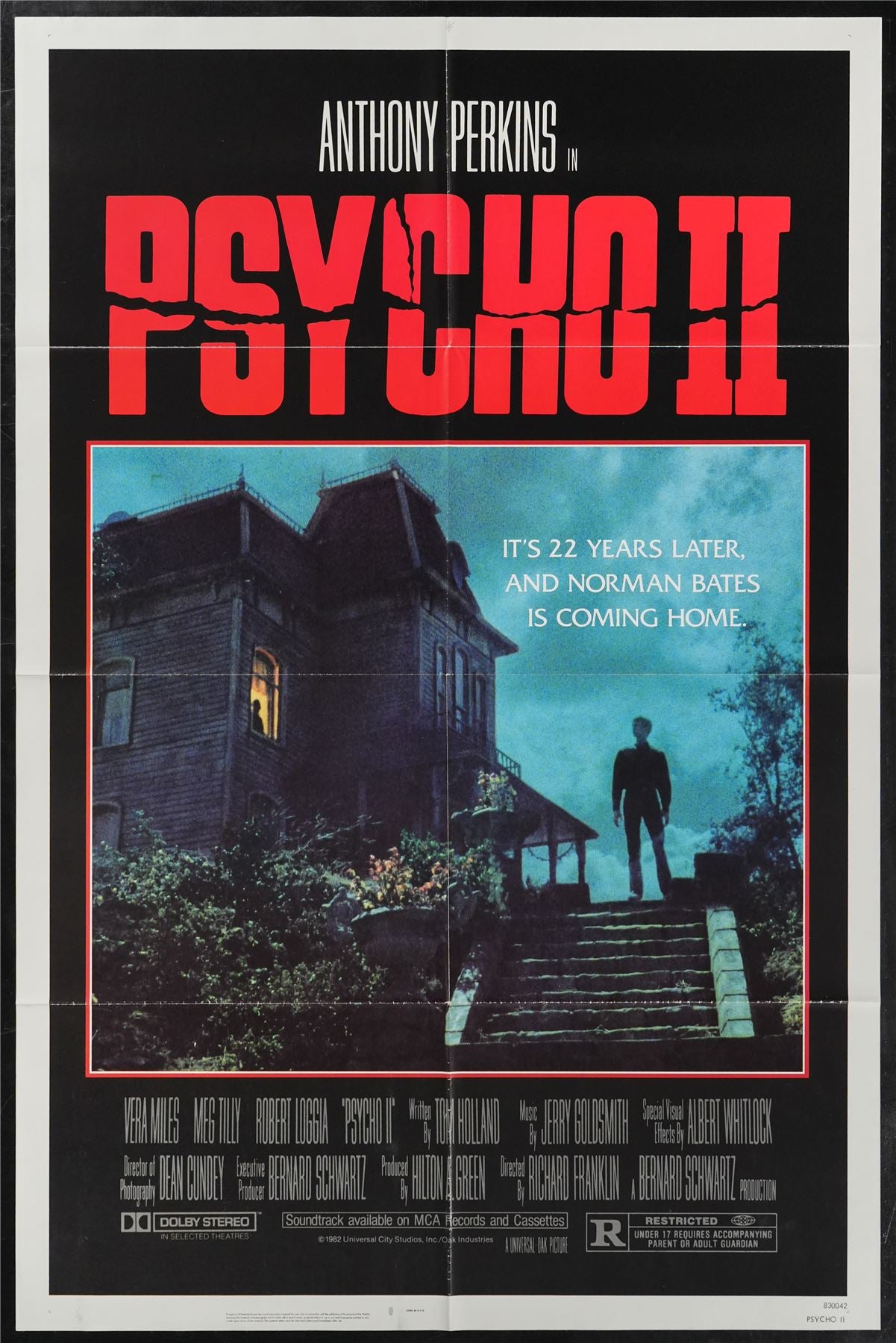 Original Psycho II movie poster