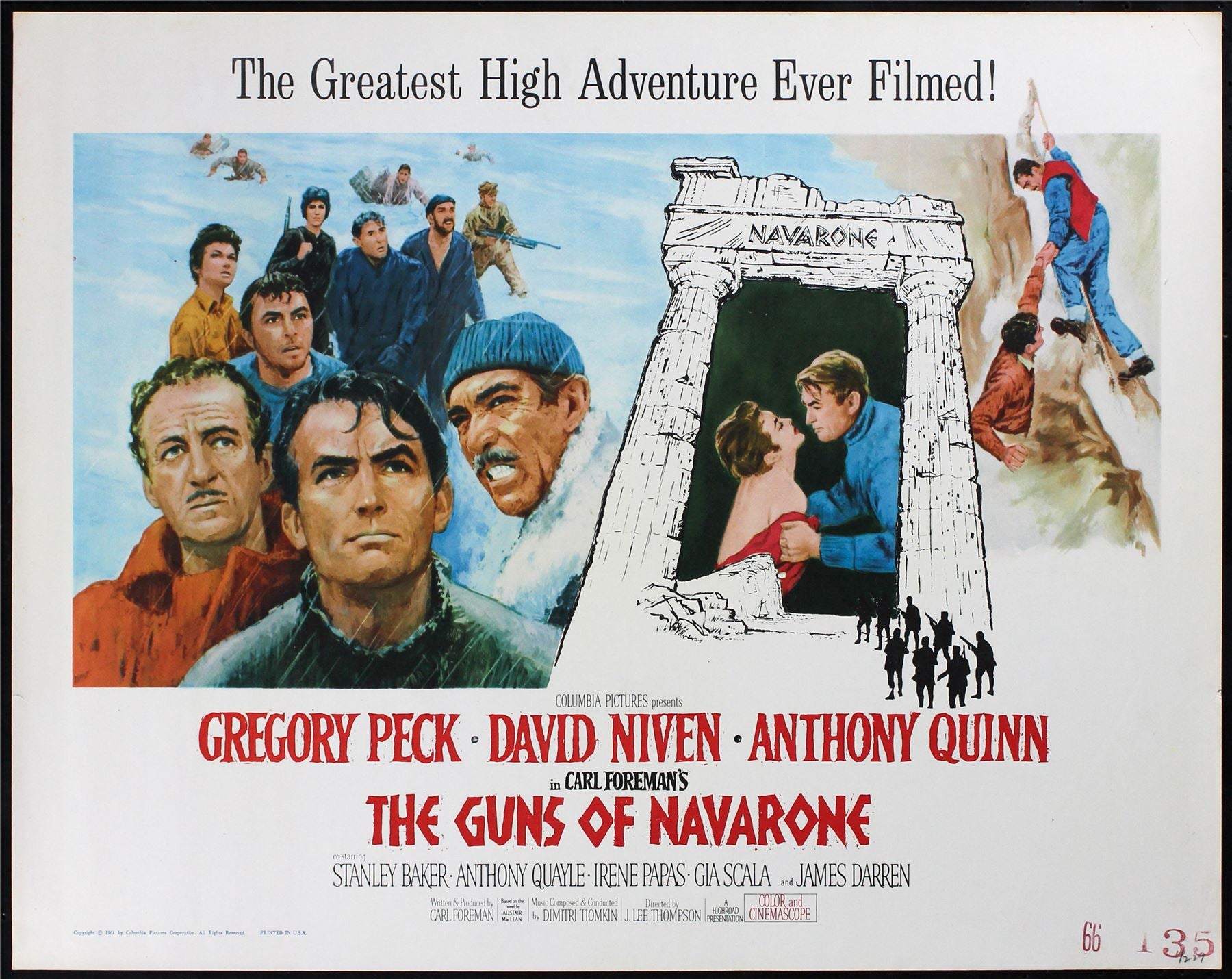 Original The Guns Of Navarone movie poster