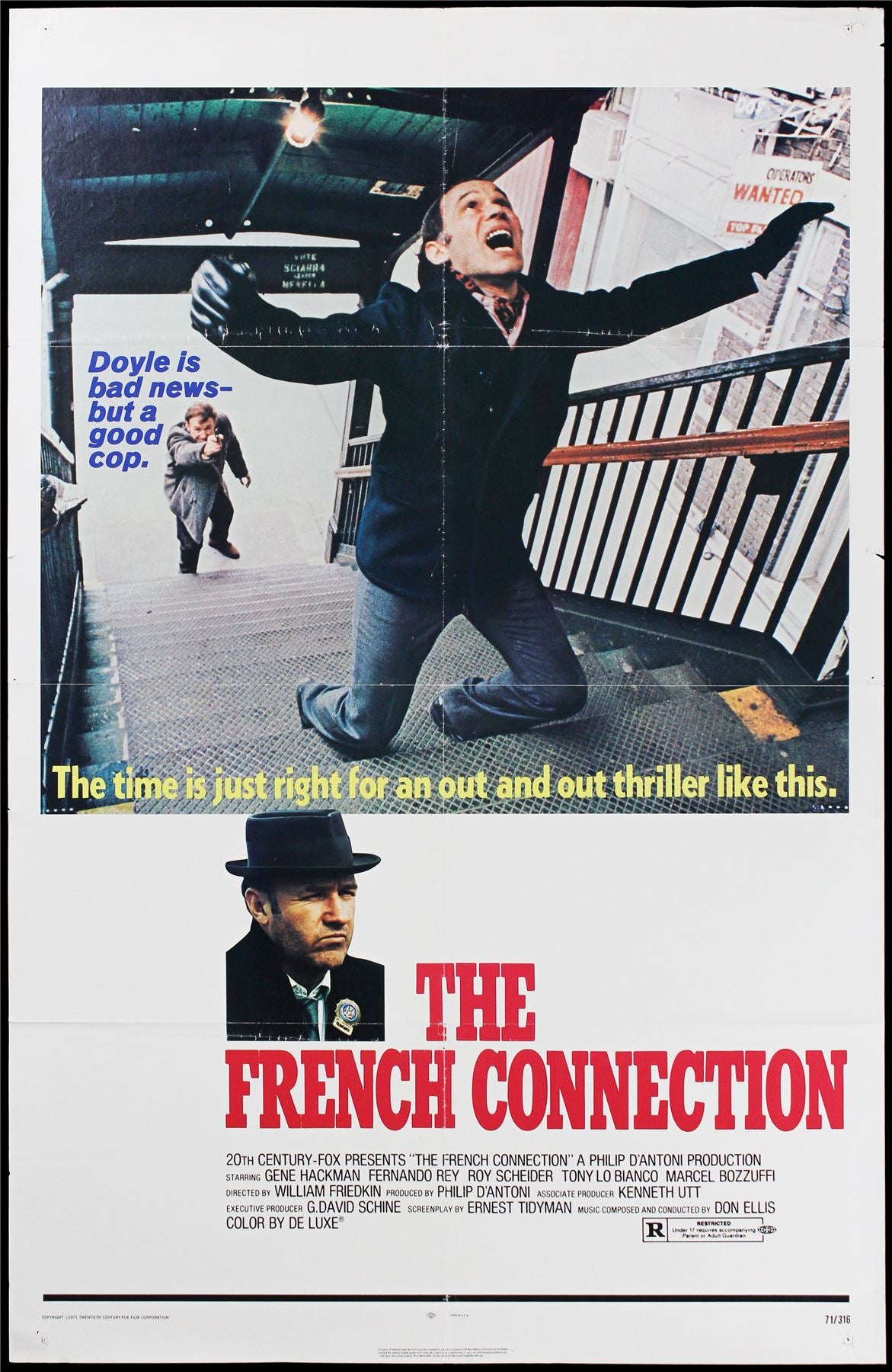 Original The French Connection movie poster