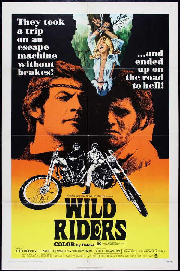 Original Wild Riders movie poster