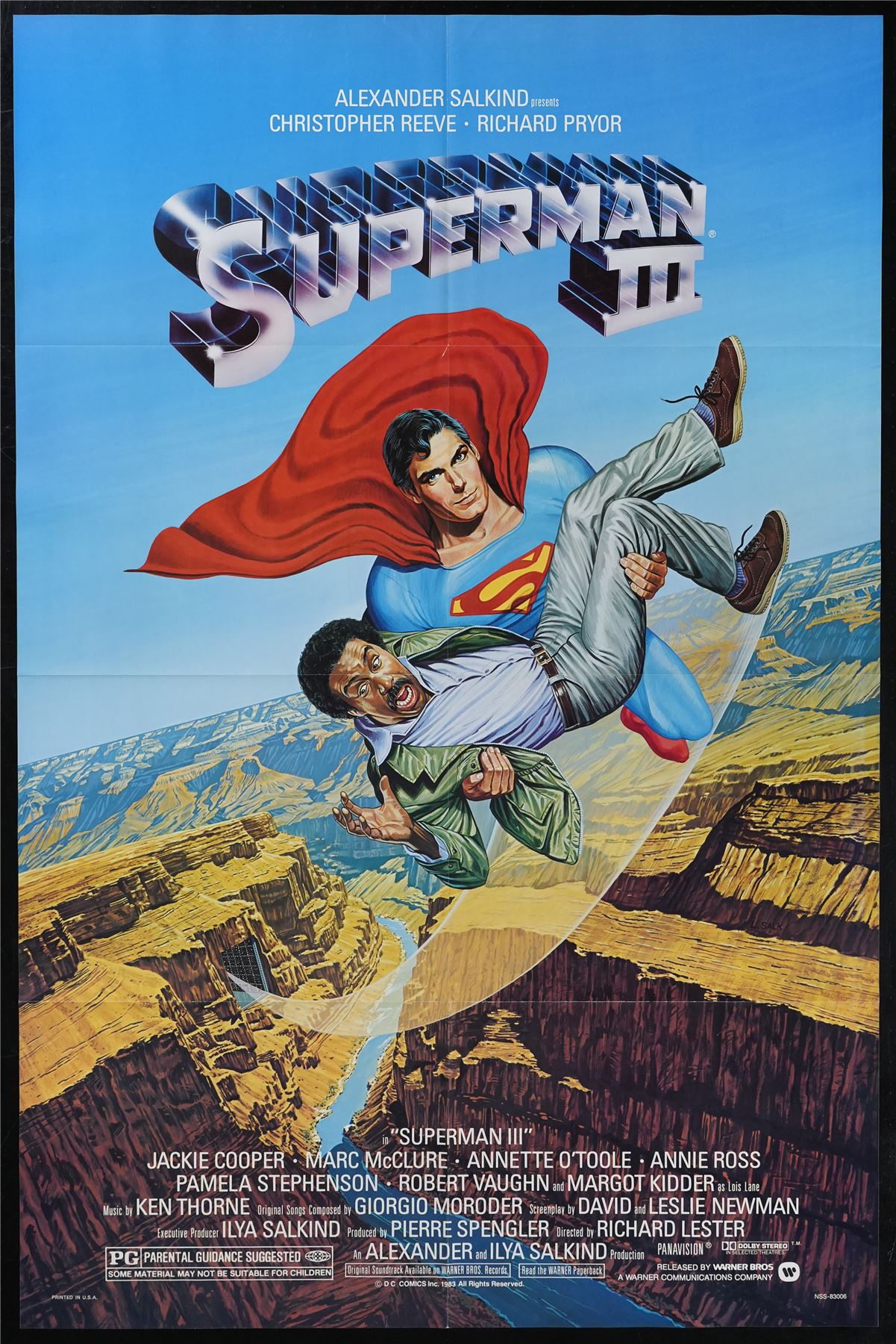 Original Superman III movie poster