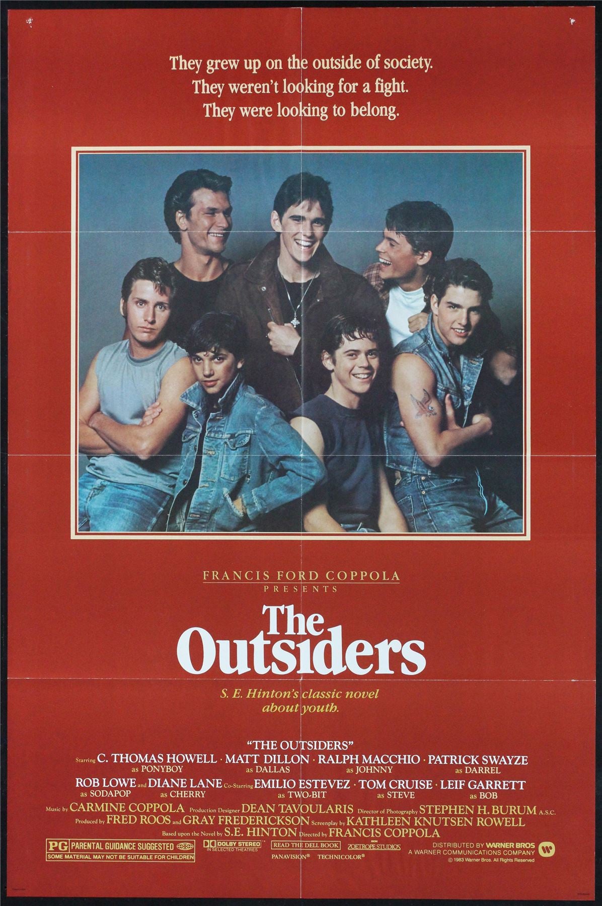 Original The Outsiders movie poster