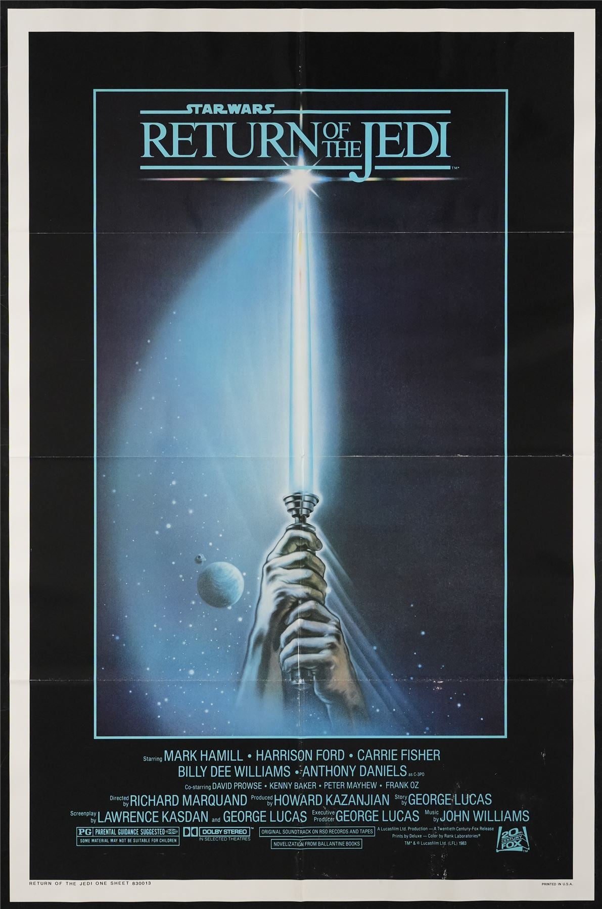 Original Return of the Jedi movie poster