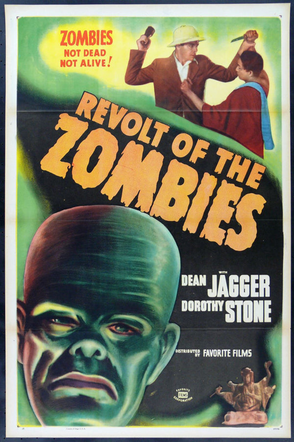 Original Revolt of the Zombies movie poster