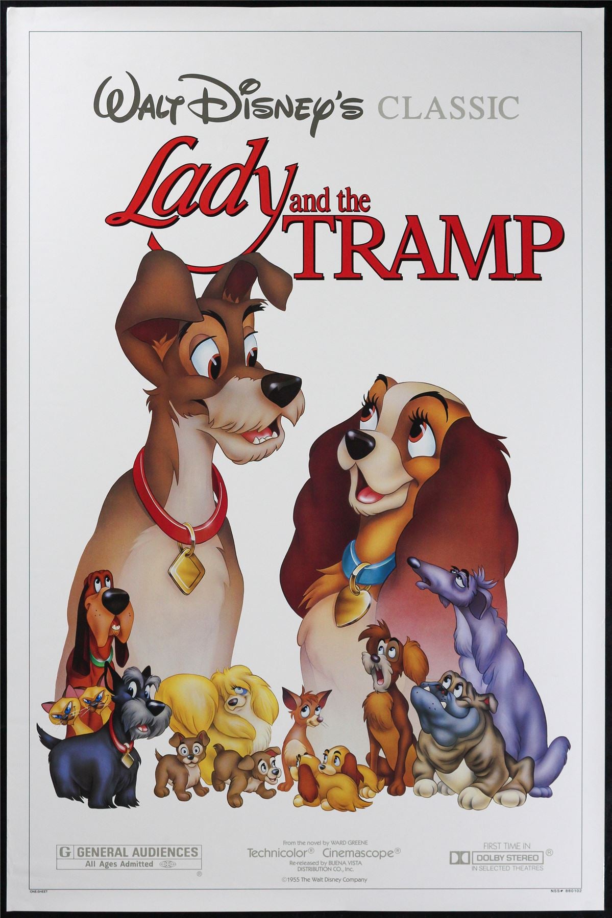 Original Lady and the Tramp movie poster