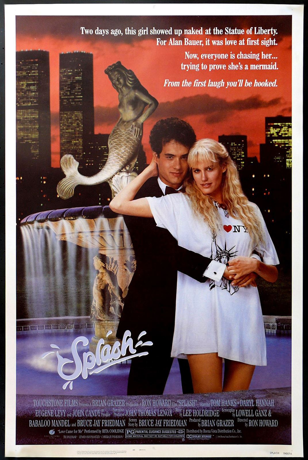 Original Splash movie poster