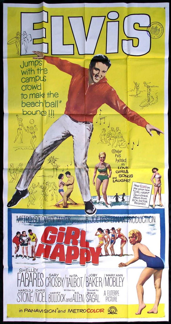 Original Girl Happy movie poster