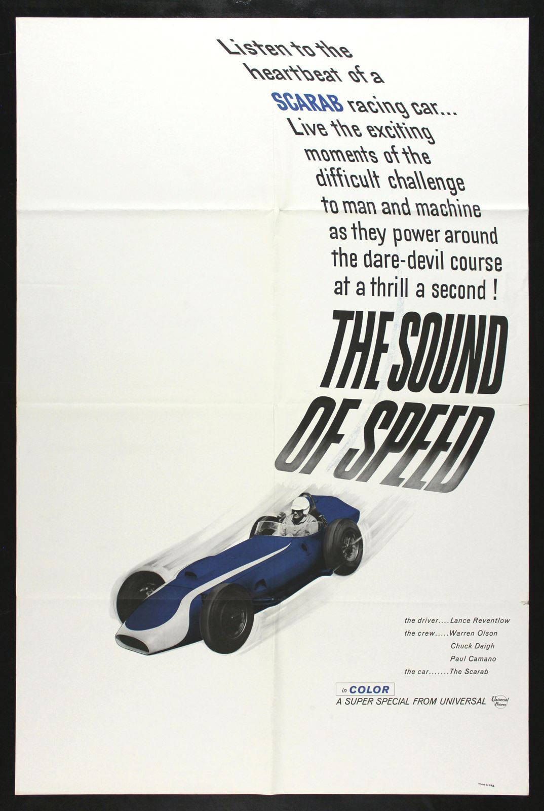 Original The Sound of Speed movie poster