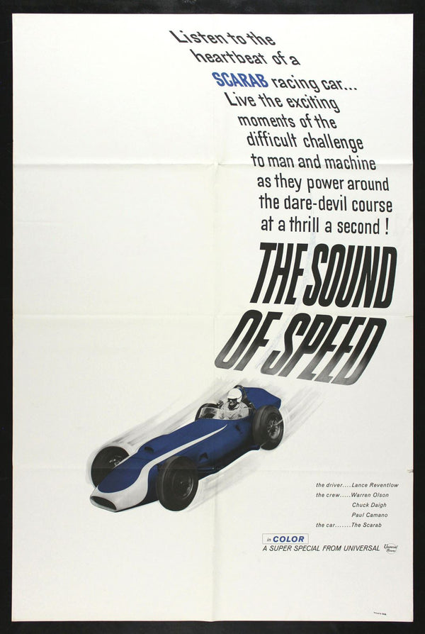 Original The Sound of Speed movie poster