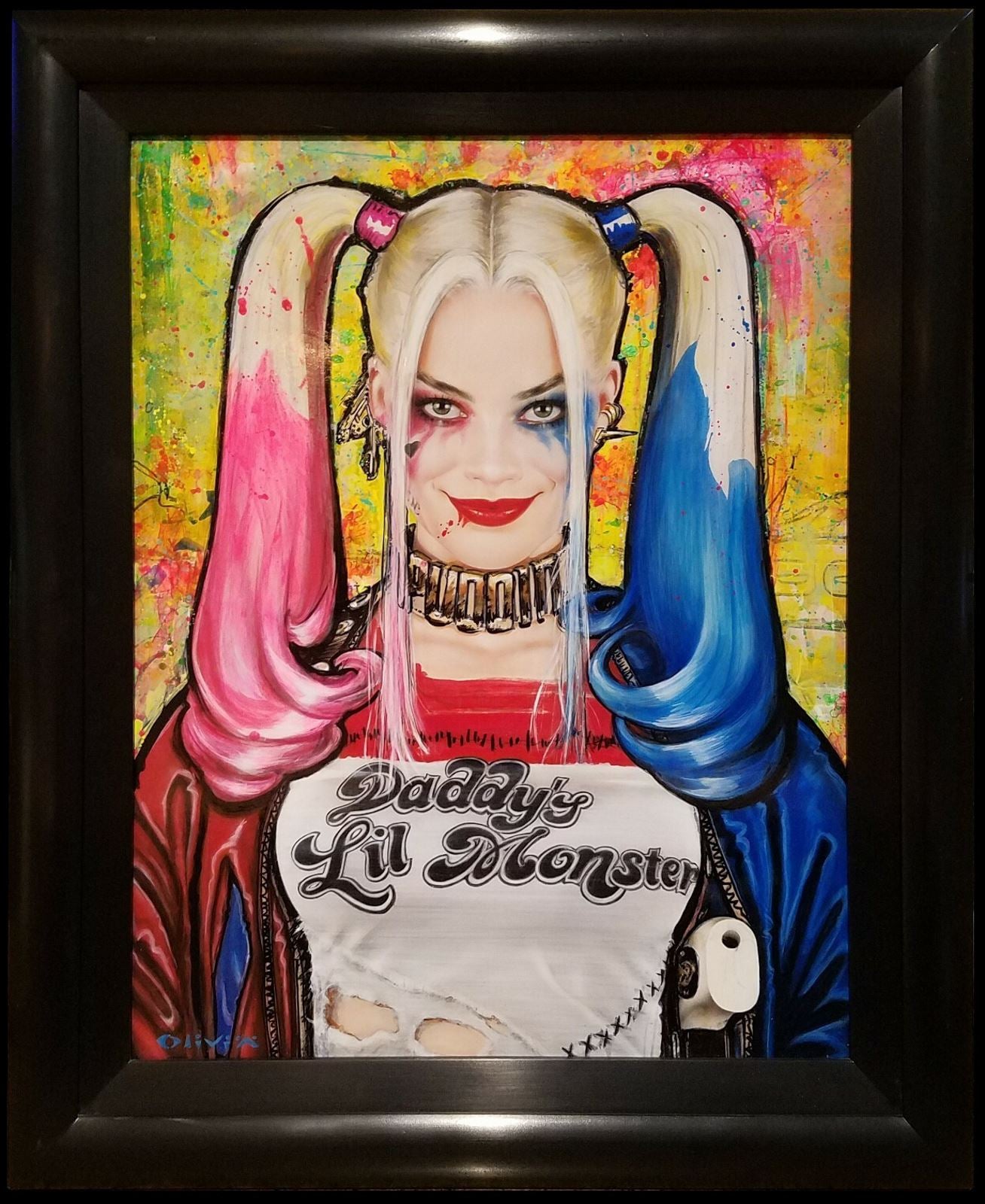 Original Olivia De Berardinis Harley Quinn Original Painting movie poster
