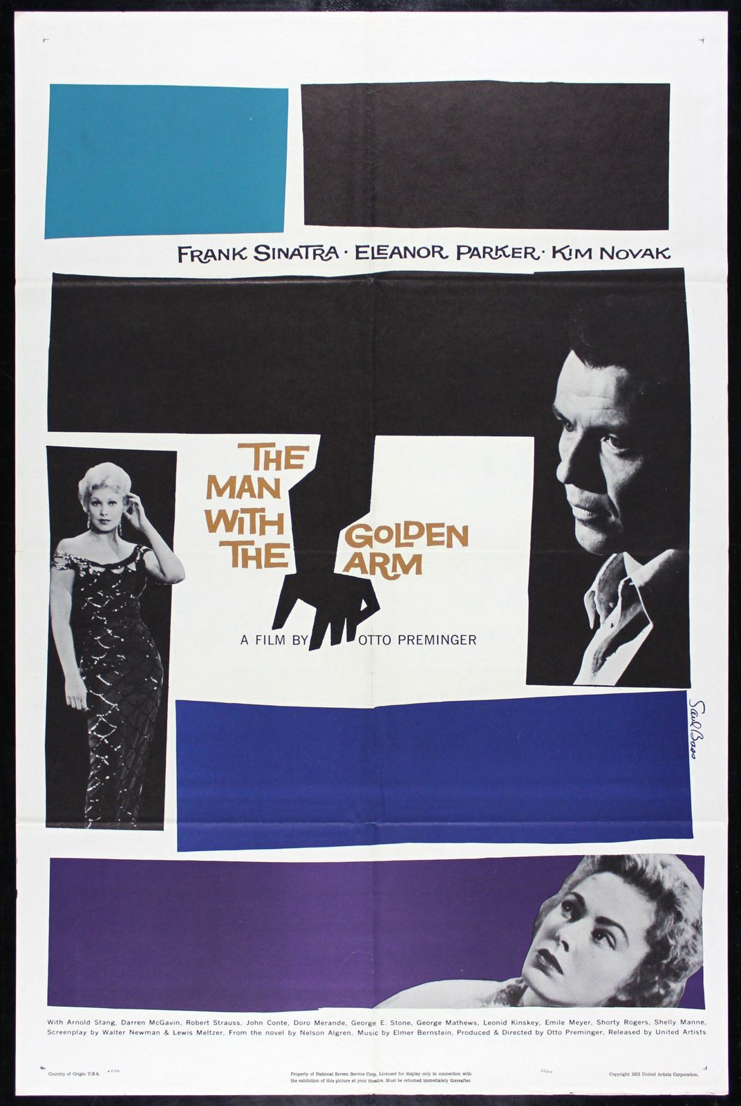 Original Man with the Golden Arm movie poster