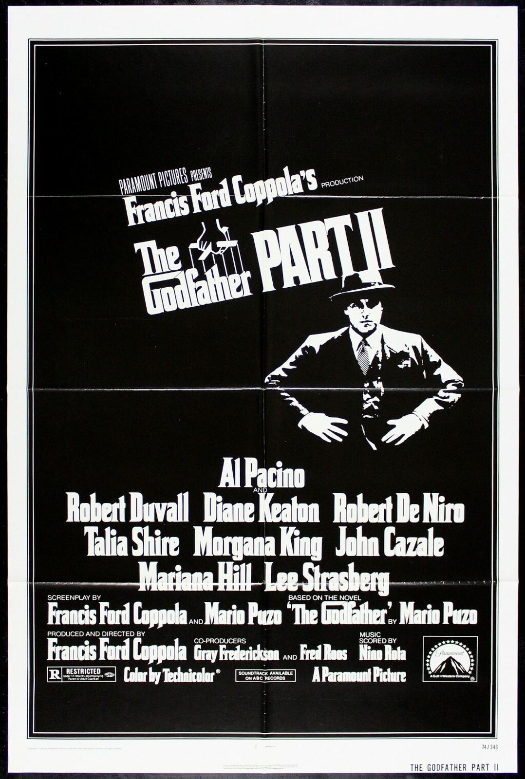 Original The Godfather Part II movie poster
