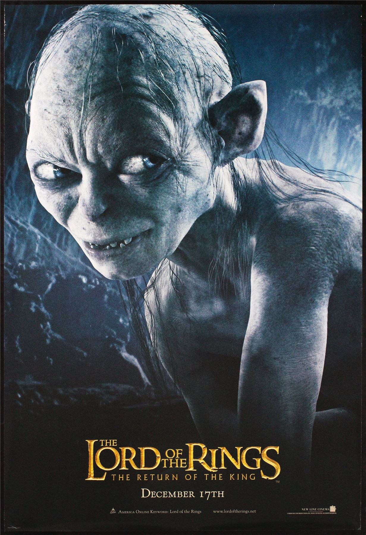 Original Lord of the Rings: Return of the King movie poster