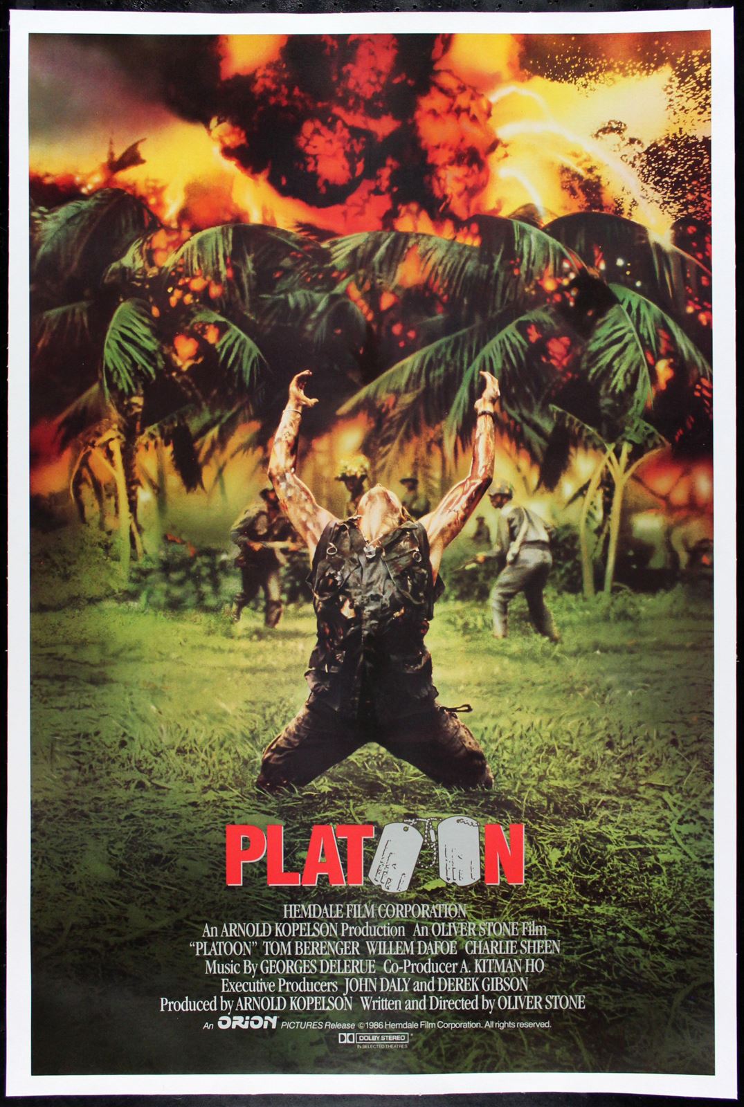 Original Platoon movie poster