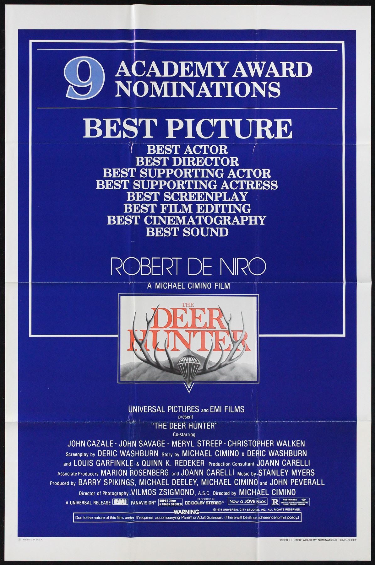 Original The Deer Hunter movie poster
