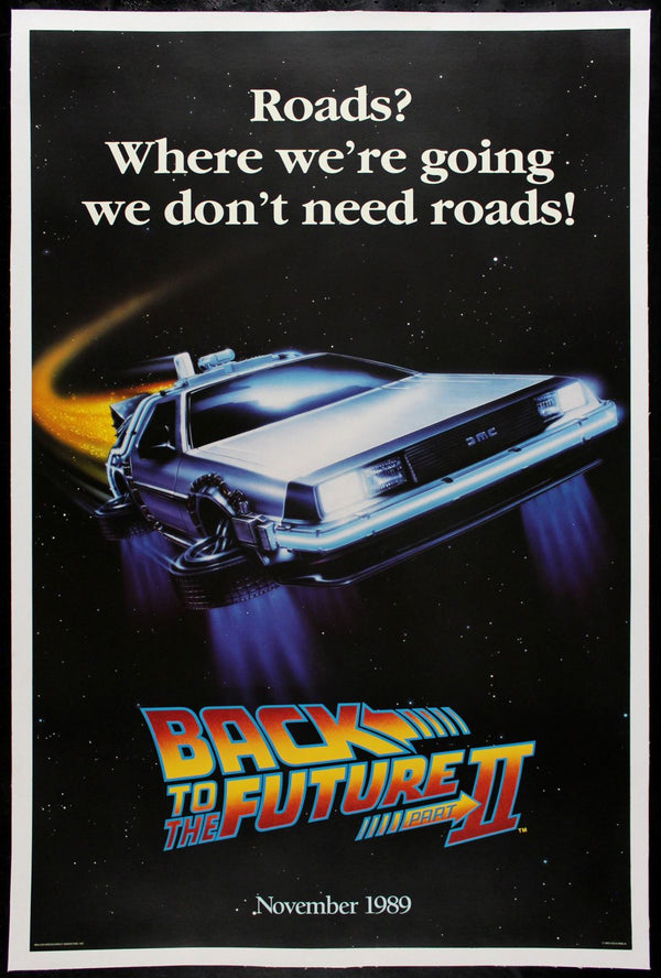 Original Back to the Future Part II movie poster