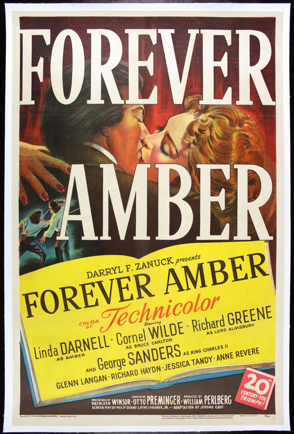 Original Forever Amber movie poster