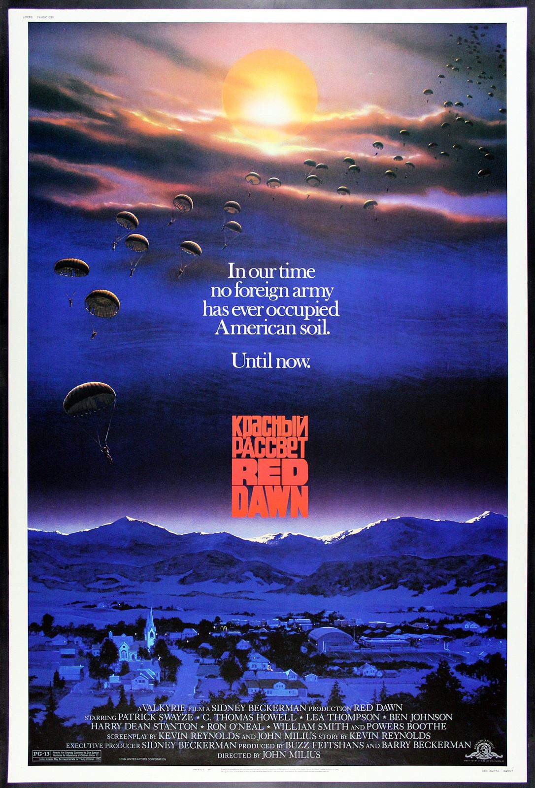 Original Red Dawn movie poster