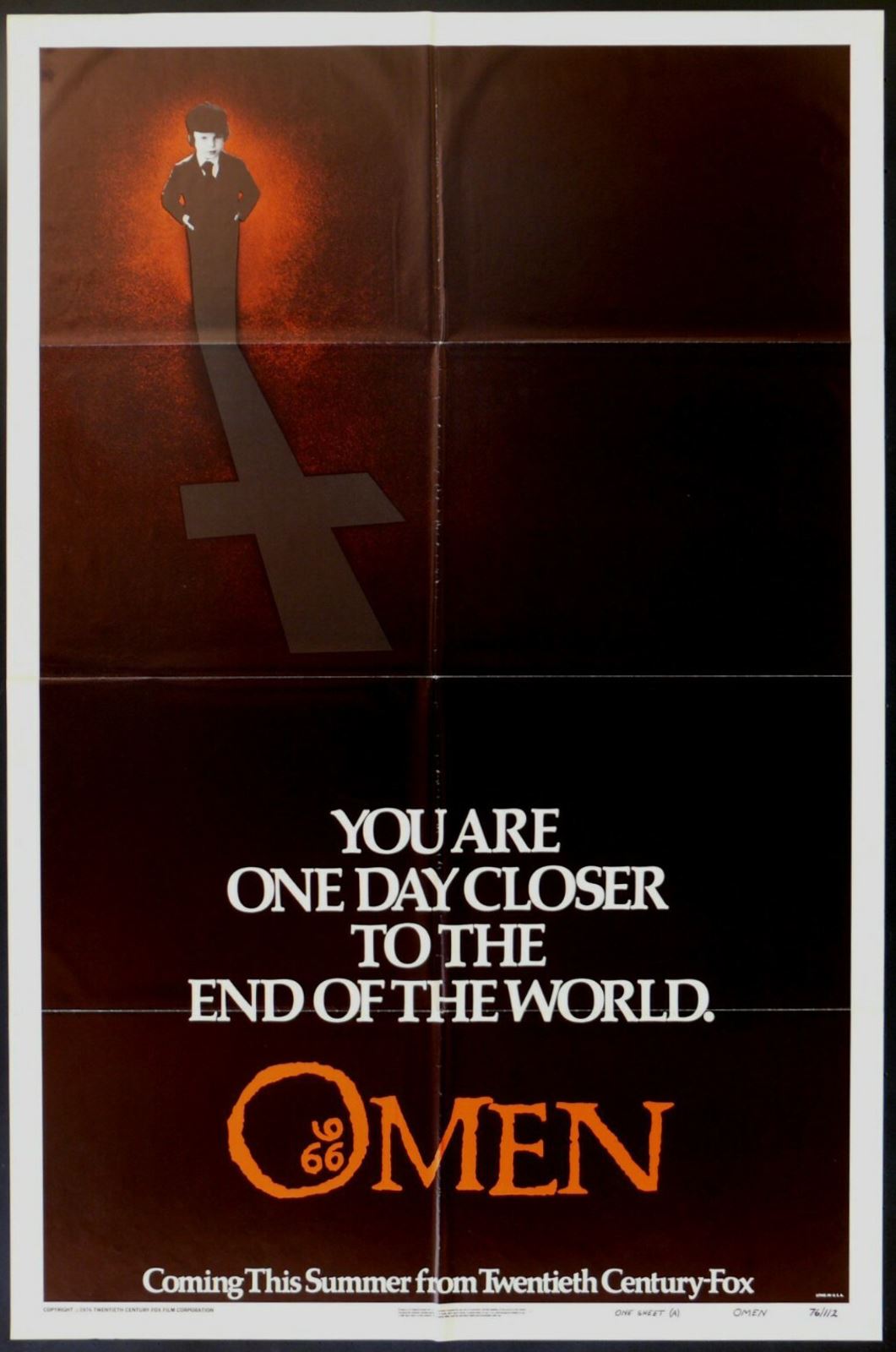 Original The Omen movie poster