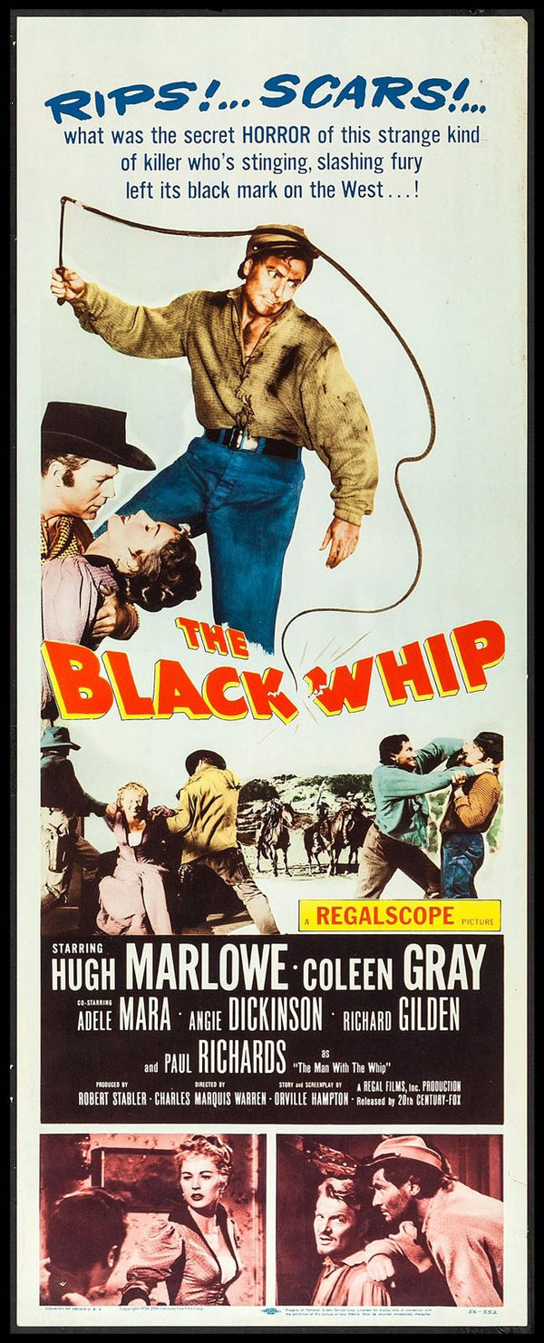 Original The Black Whip movie poster