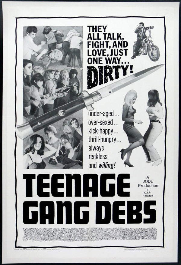 Original Teenage Gang Debs movie poster