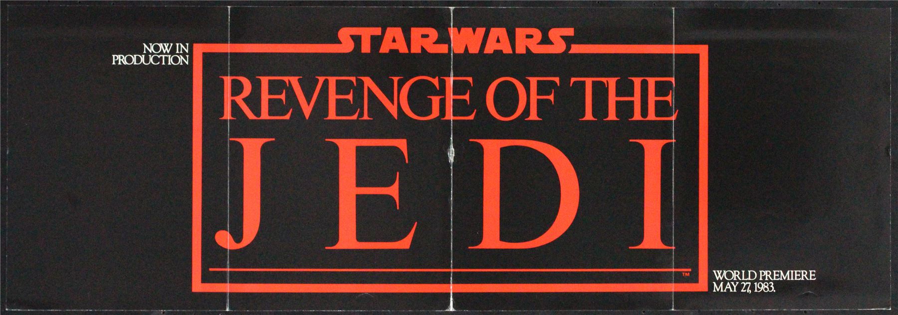 Original Return of the Jedi movie poster