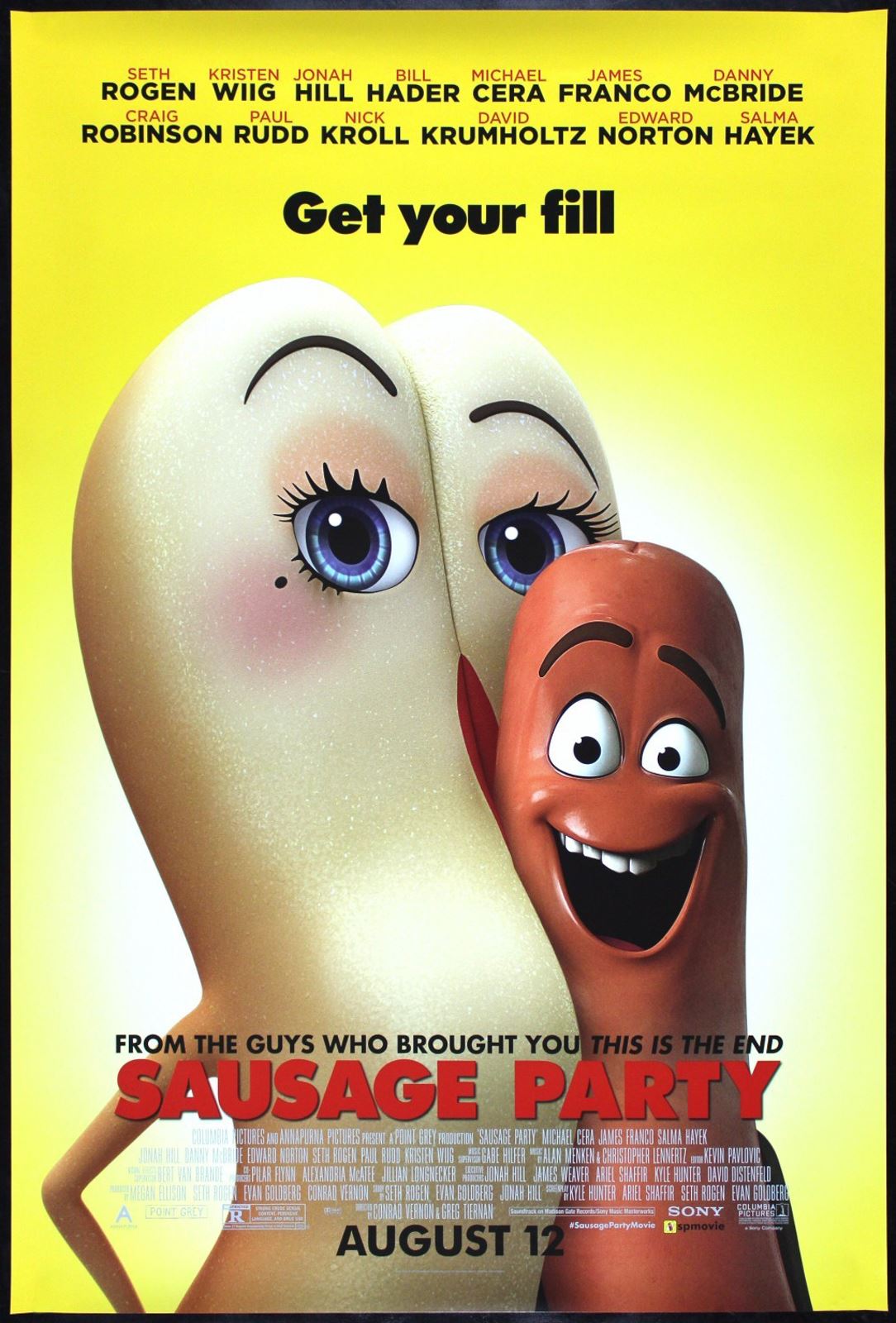 Original Sausage Party movie poster