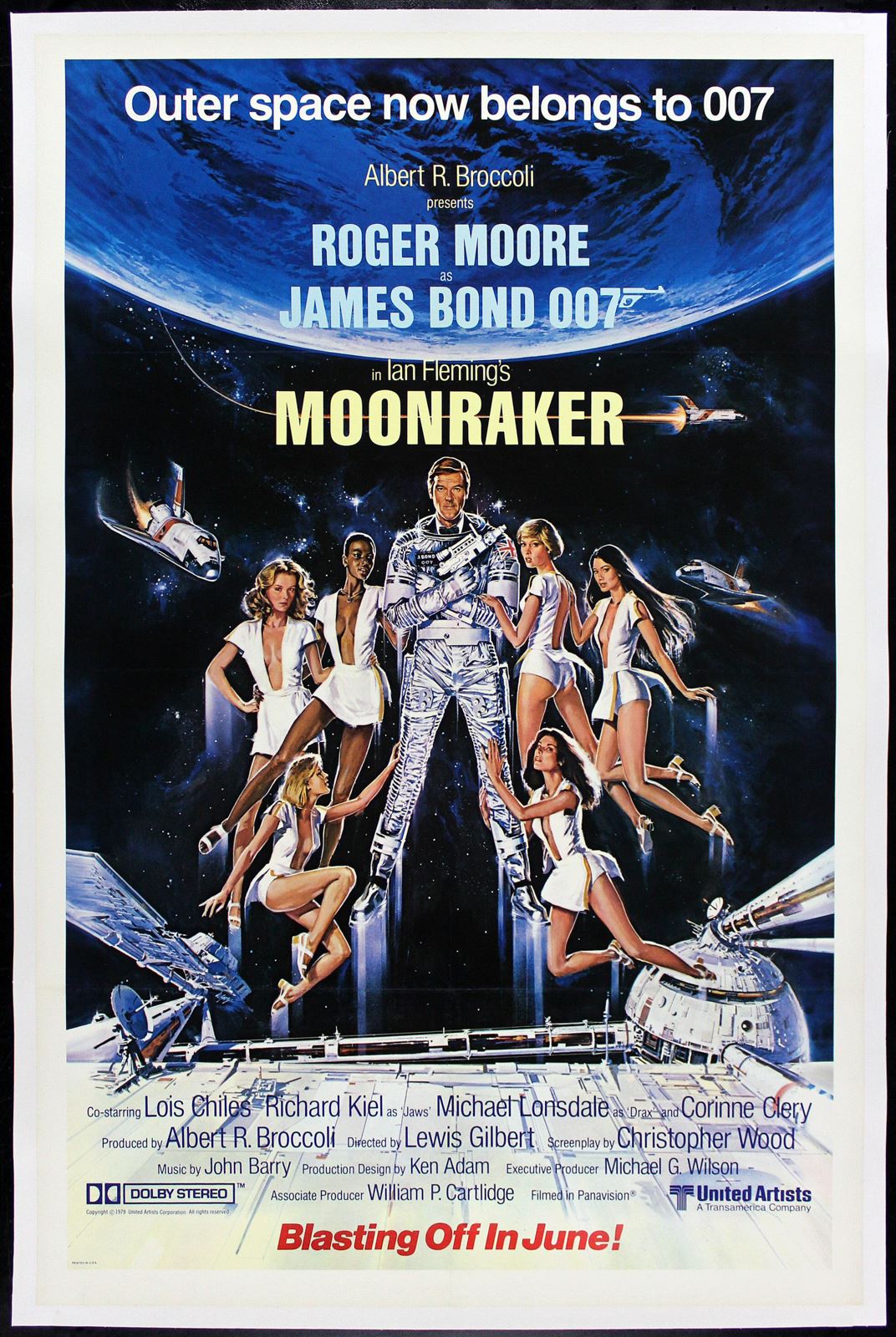 Original Moonraker movie poster