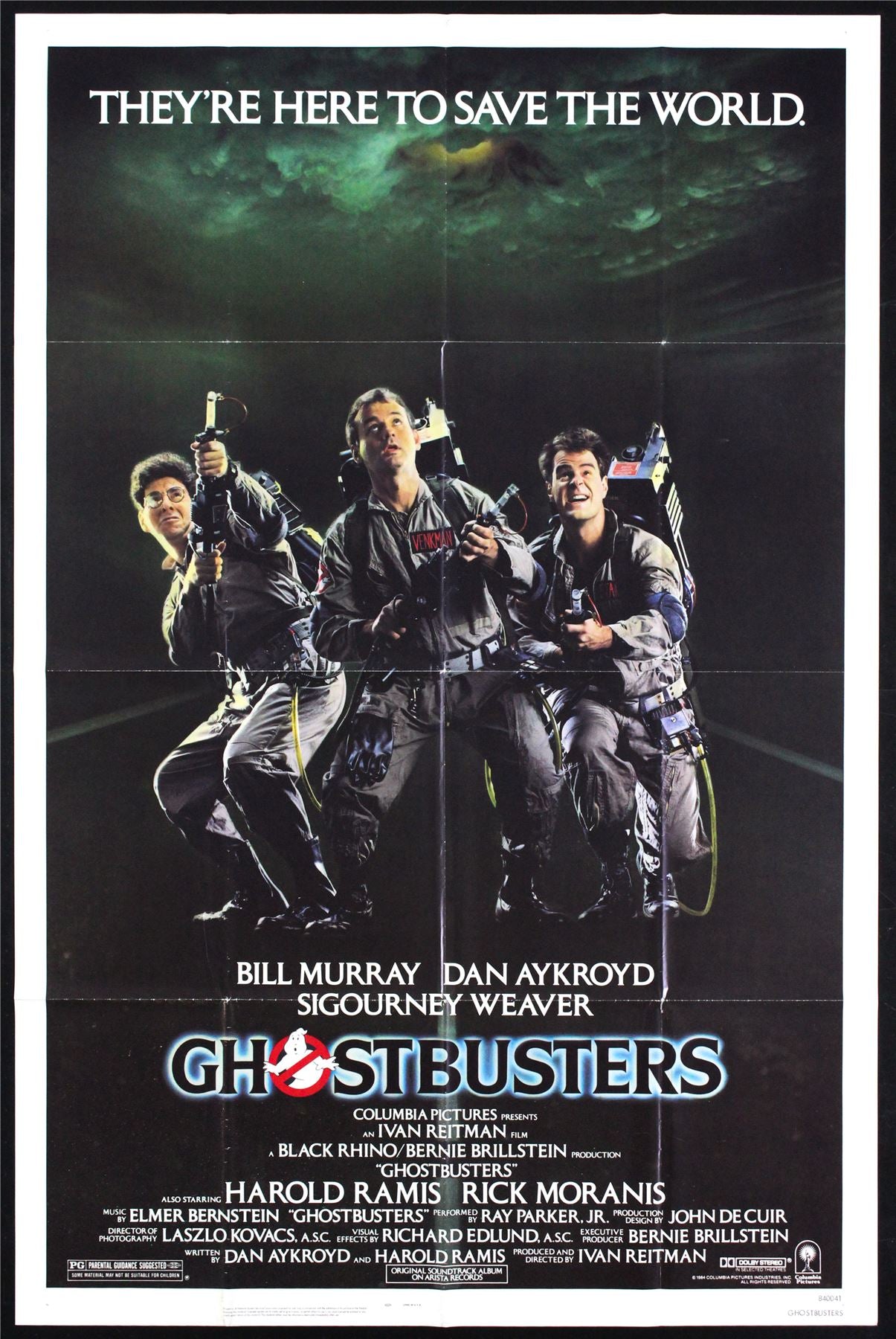 Original Ghost Busters movie poster