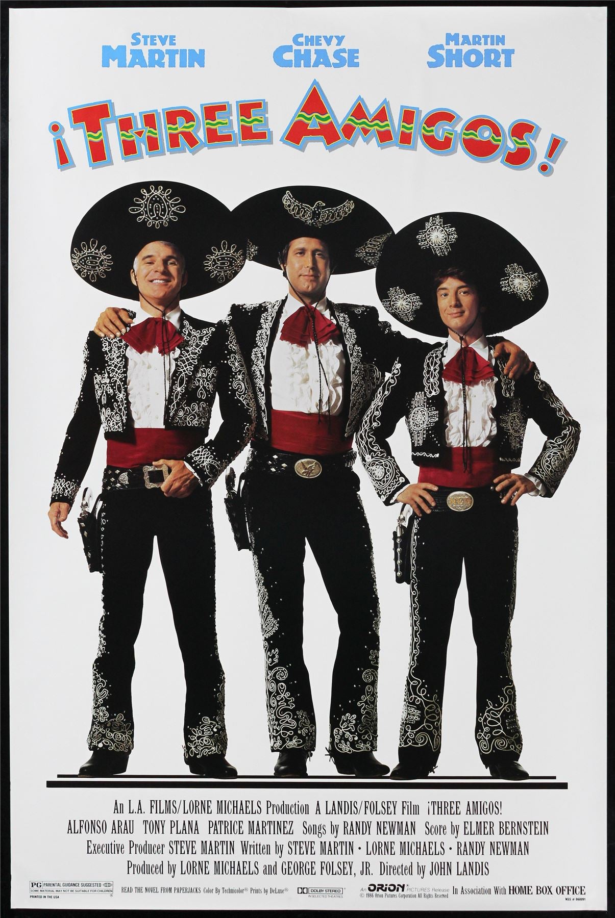Original Three Amigos! movie poster