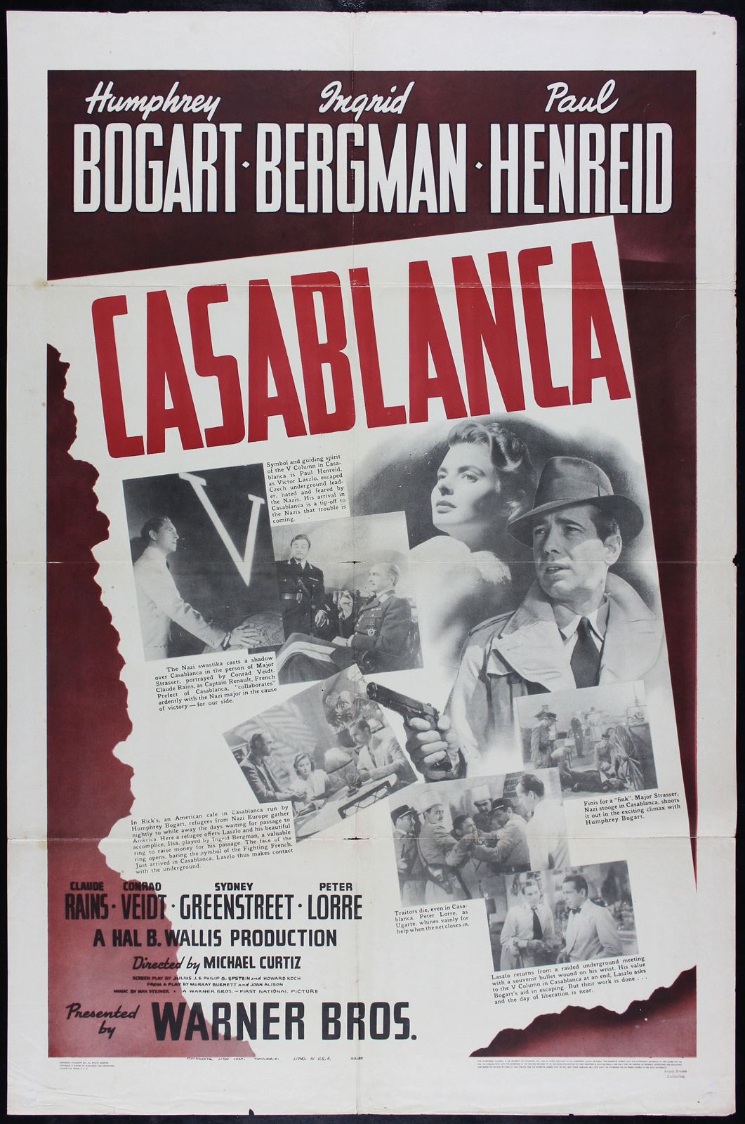 Original Casablanca movie poster