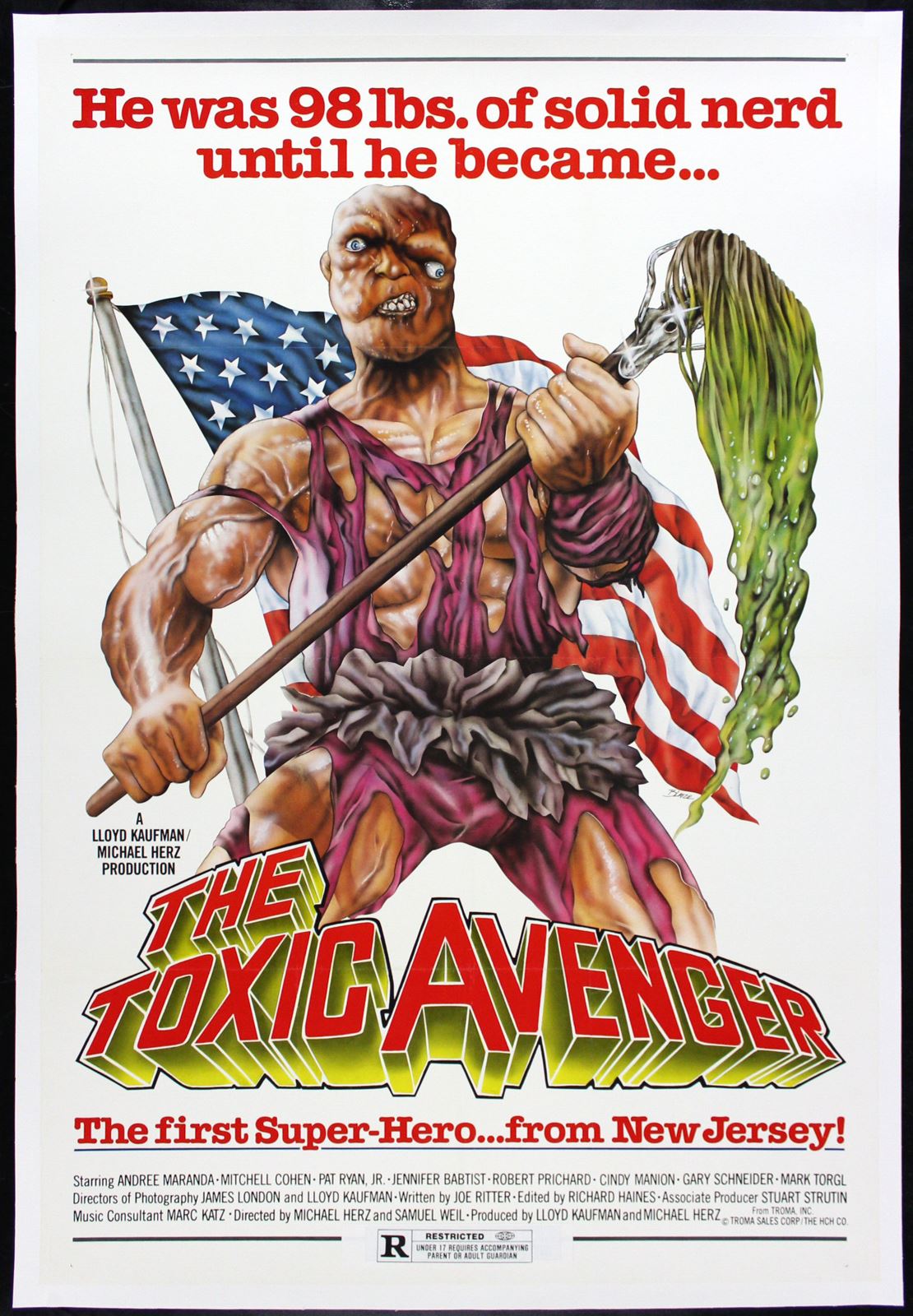 Original The Toxic Avenger movie poster