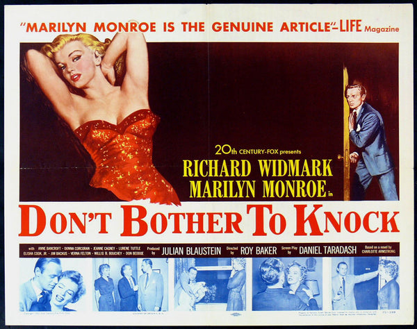 Original Don't Bother to Knock movie poster