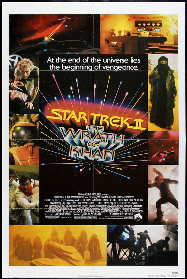 Original Star Trek II: The Wrath of Khan movie poster